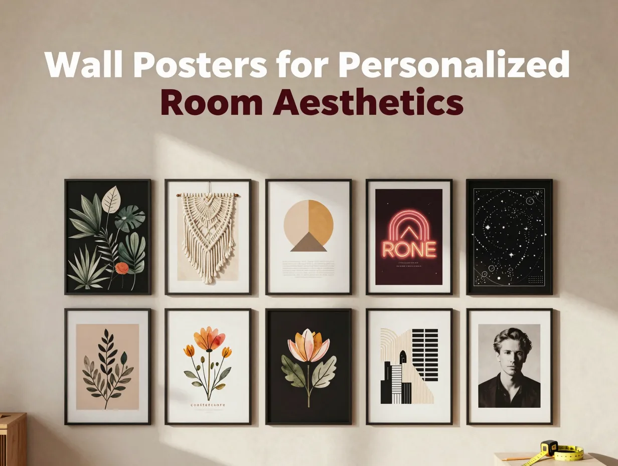 Wall posters for personalized room aesthetics