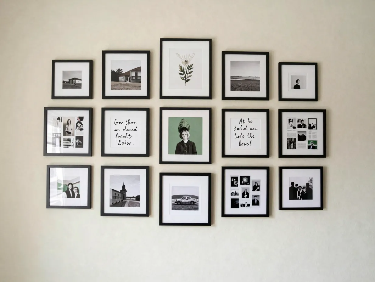 Build a gallery wall or collage grid