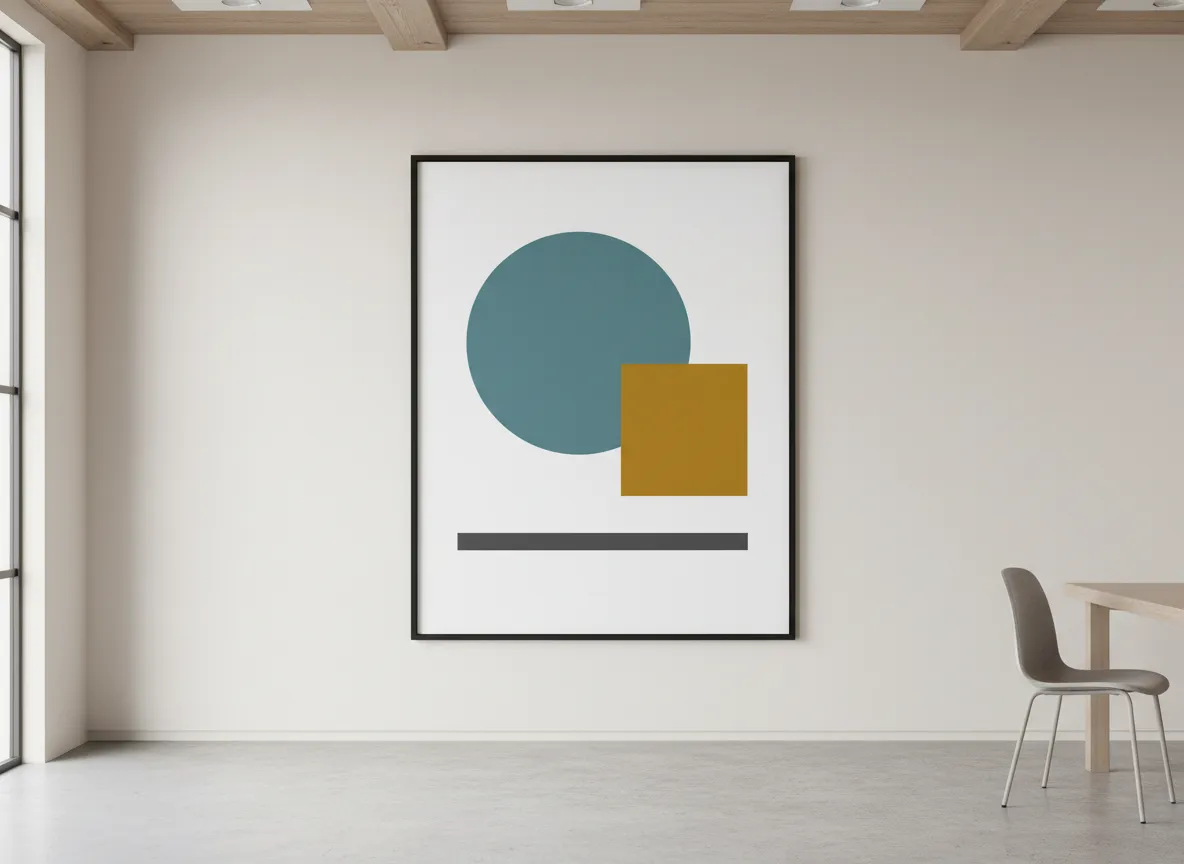 Minimalist single statement poster