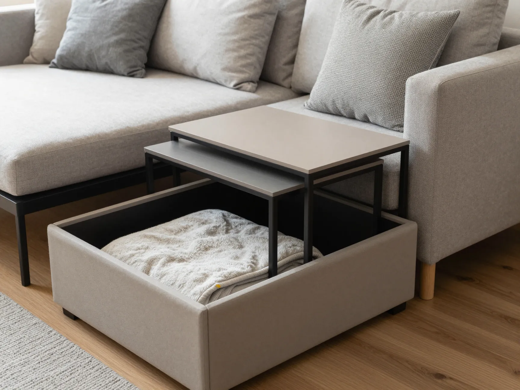Invest in multi functional and modular furniture