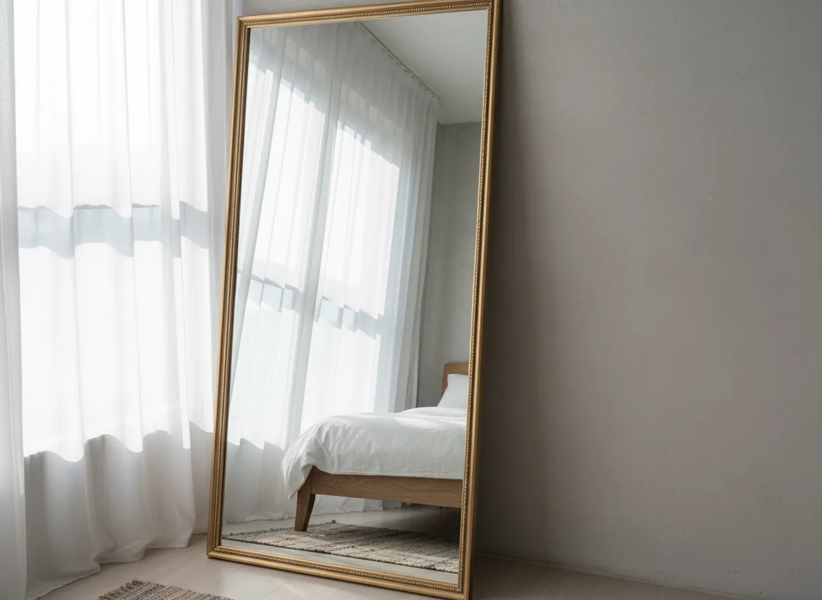 Use mirrors to double the visual space