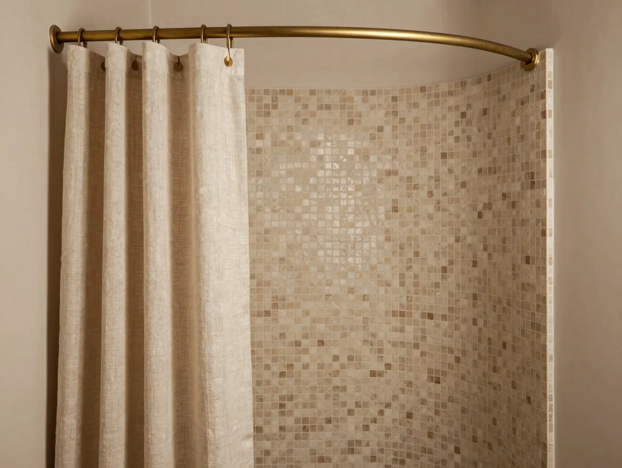7 curved enclosures with soft tile choices