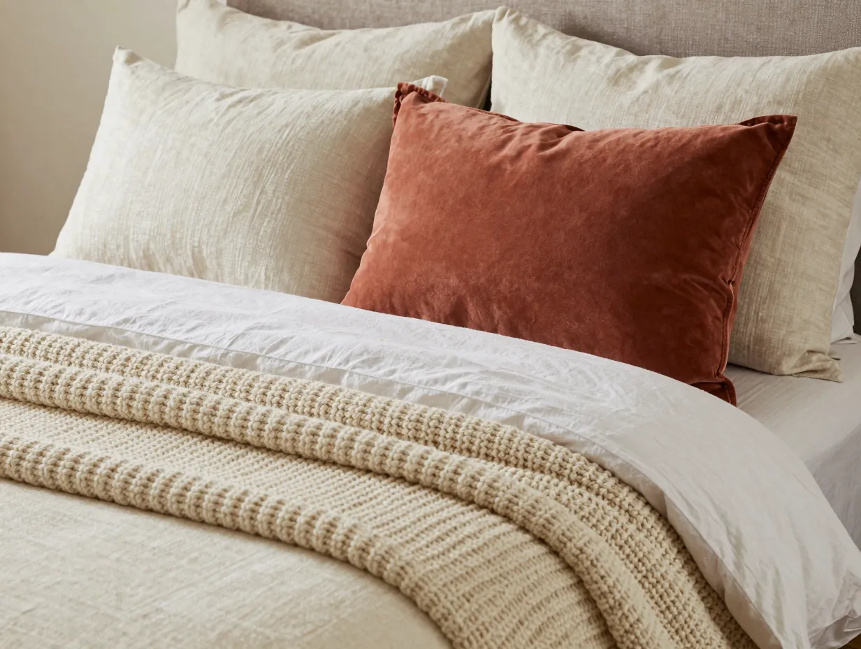 Layer textiles for depth and comfort