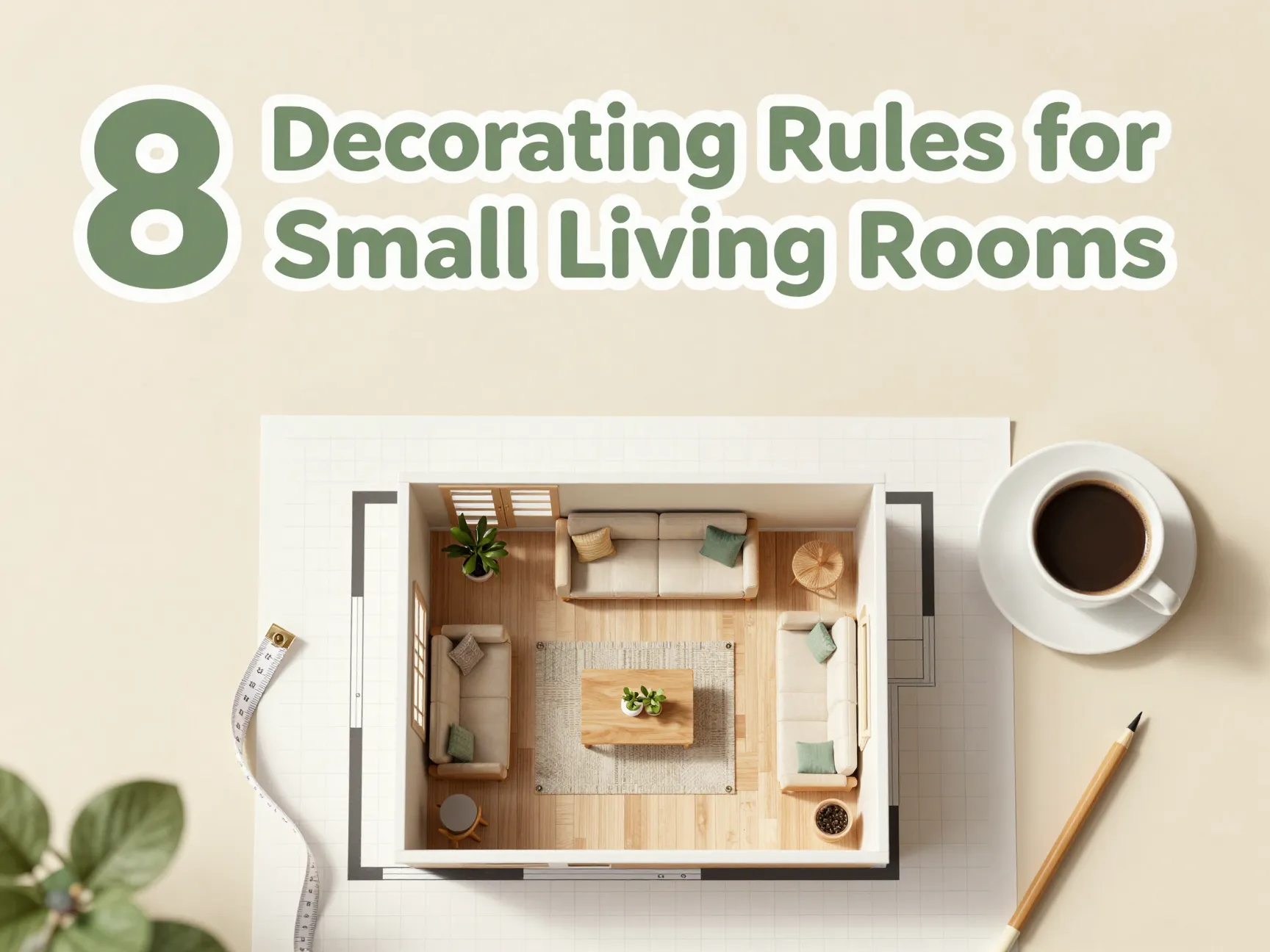 8 decorating rules for small living rooms