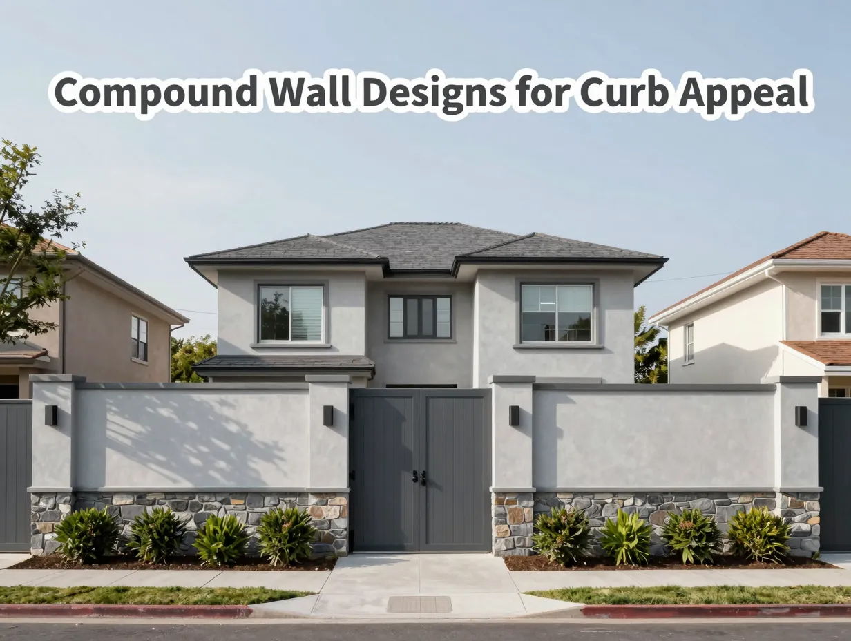 Compound wall designs for curb appeal