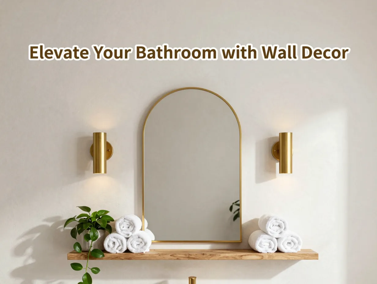 Elevate your bathroom with wall decor