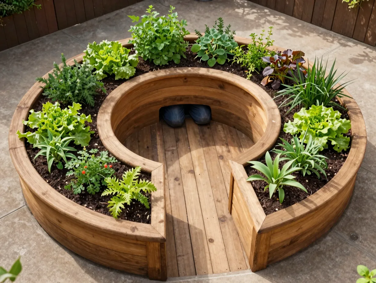 The keyhole bed design