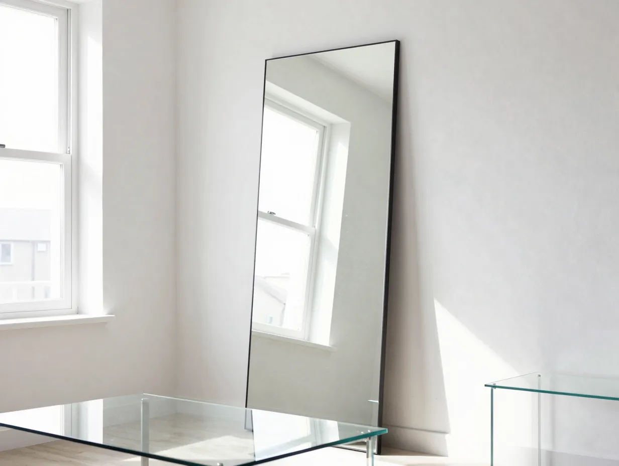 Use mirrors and reflective surfaces strategically