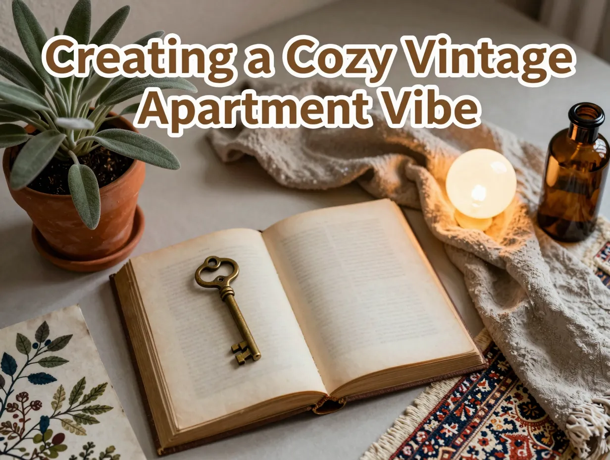 Creating a cozy vintage apartment vibe