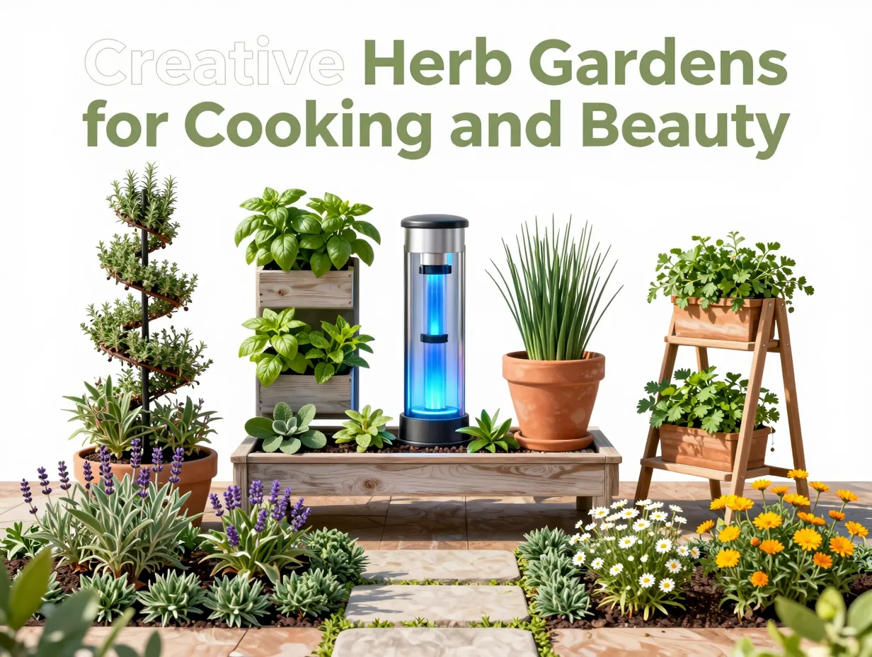 Creative herb gardens for cooking and beauty
