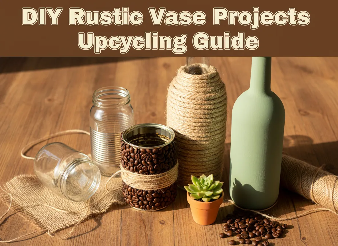 Diy rustic vase projects upcycling guide