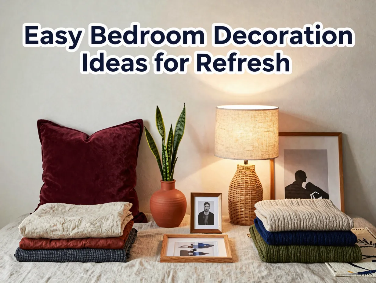Easy bedroom decoration ideas for refresh