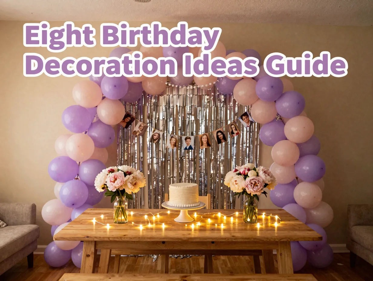 Eight birthday decoration ideas guide