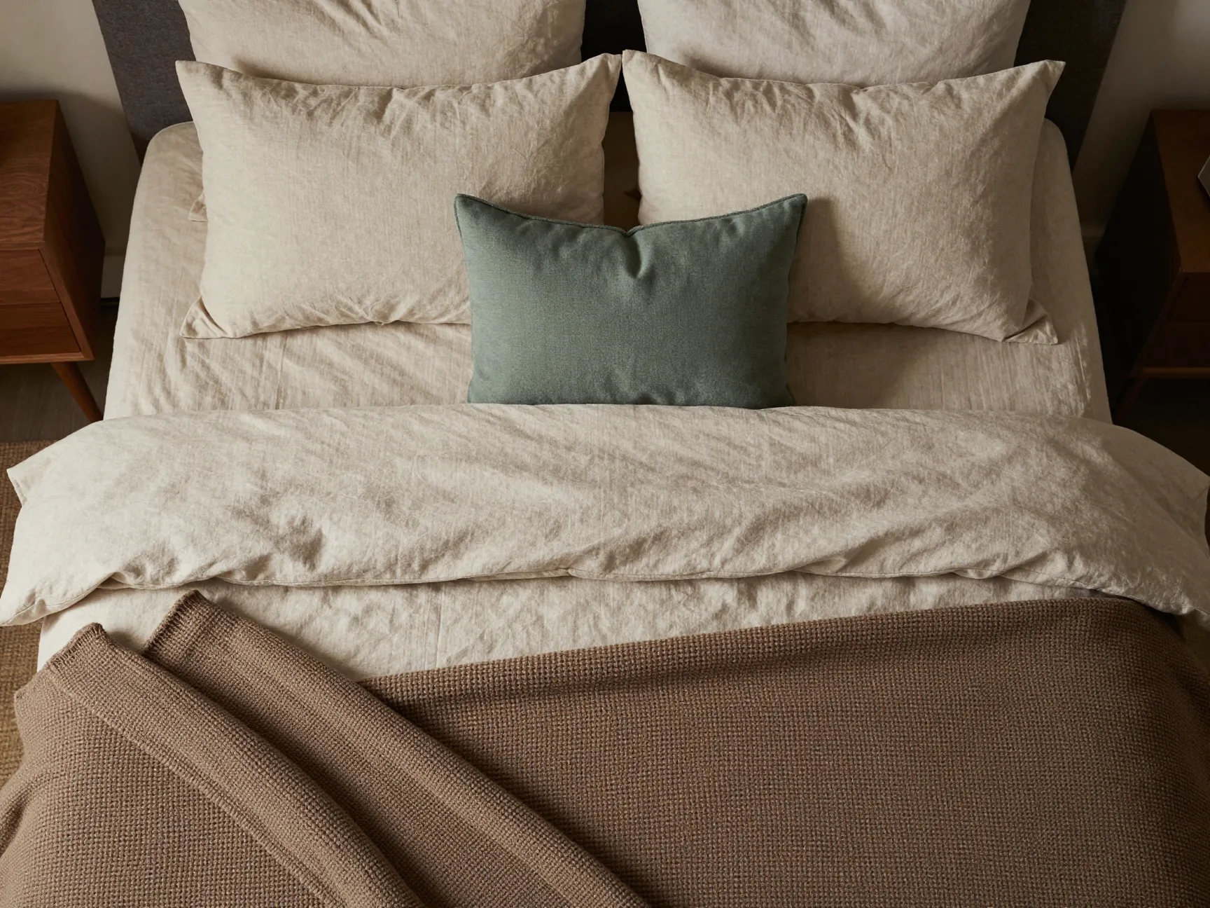 Layer your bedding and textiles