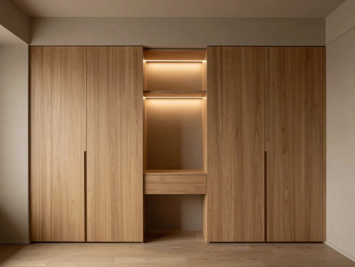 Install built in wardrobes with bespoke finishes