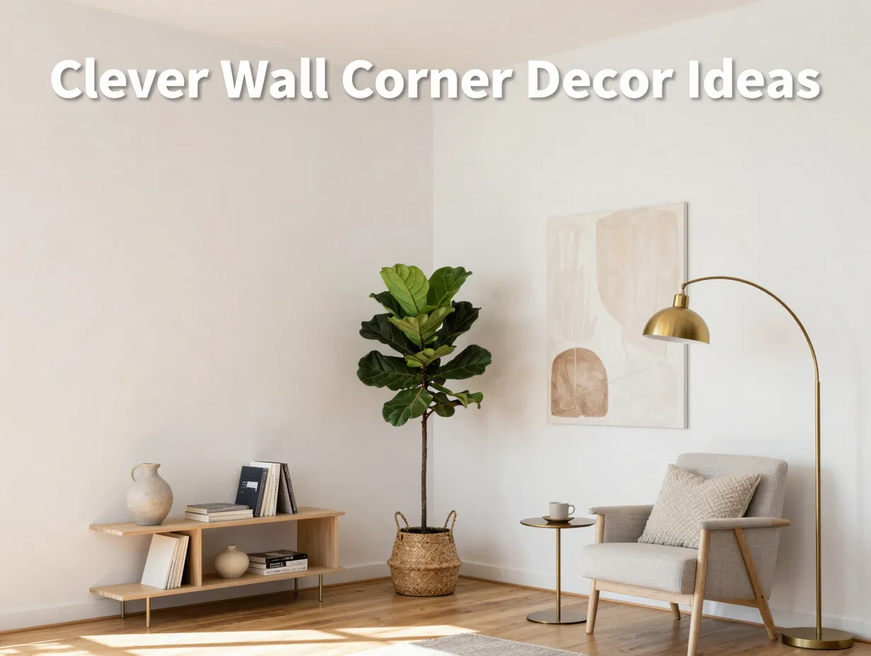 Clever wall corner decor ideas