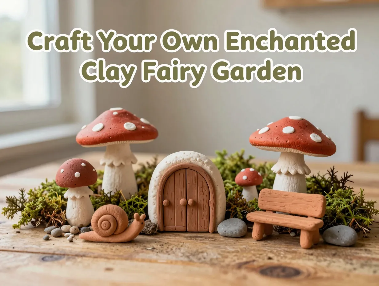 Craft your own enchanted clay fairy garden