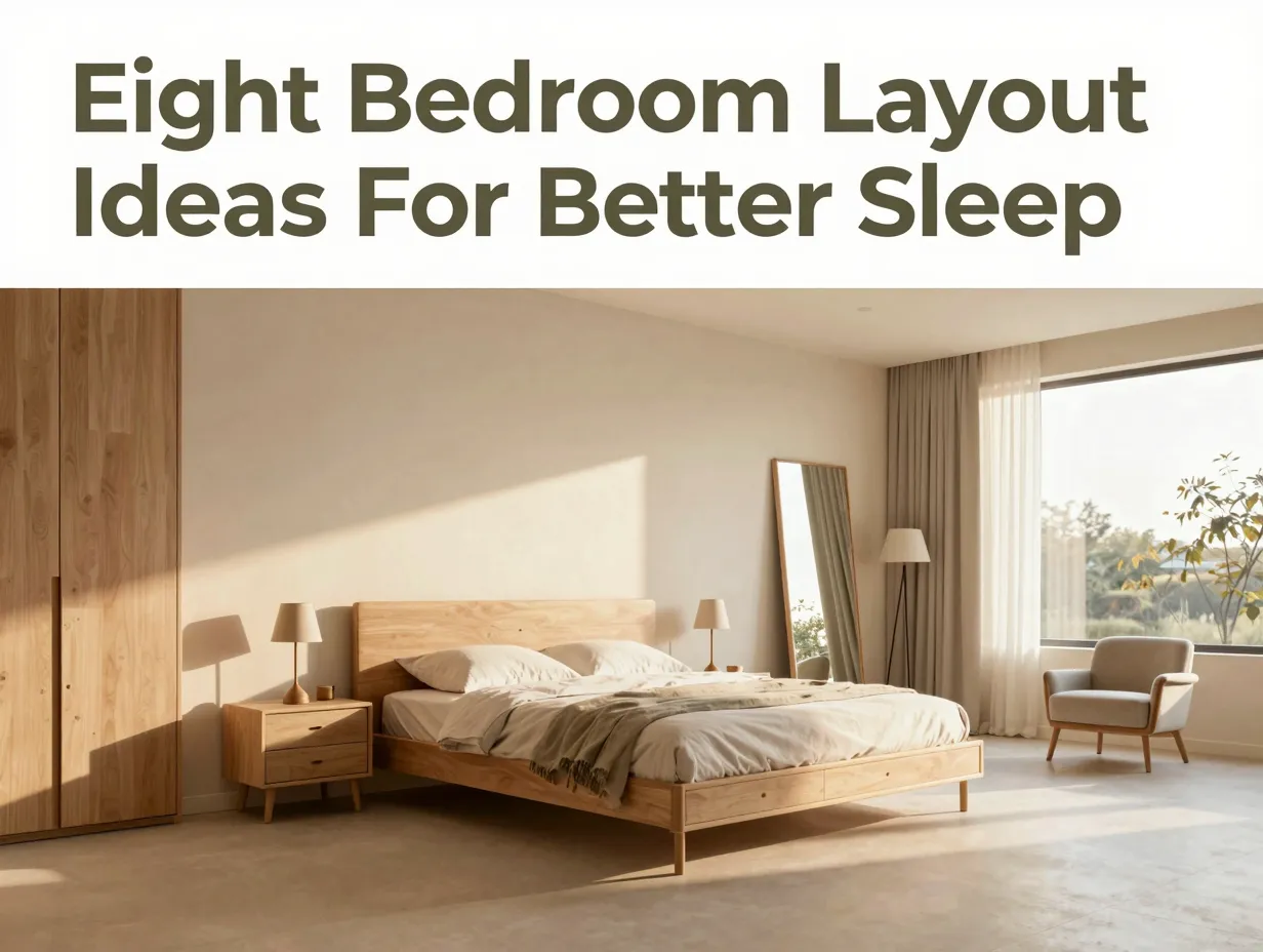 Eight bedroom layout ideas for better sleep