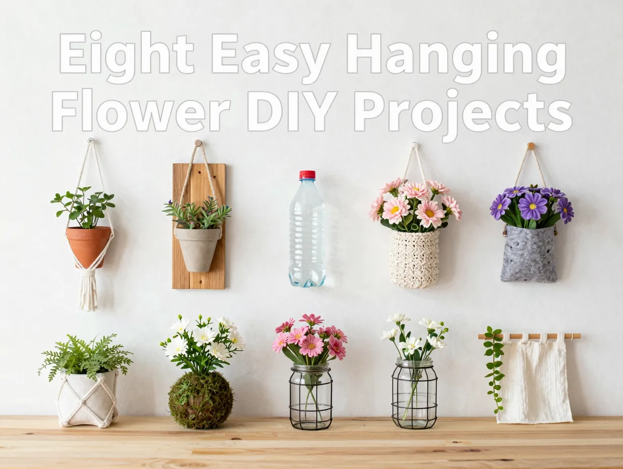Eight easy hanging flower diy projects