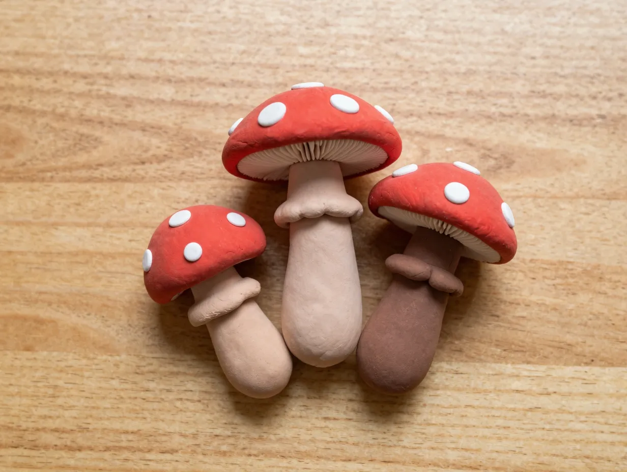 Clay mushrooms