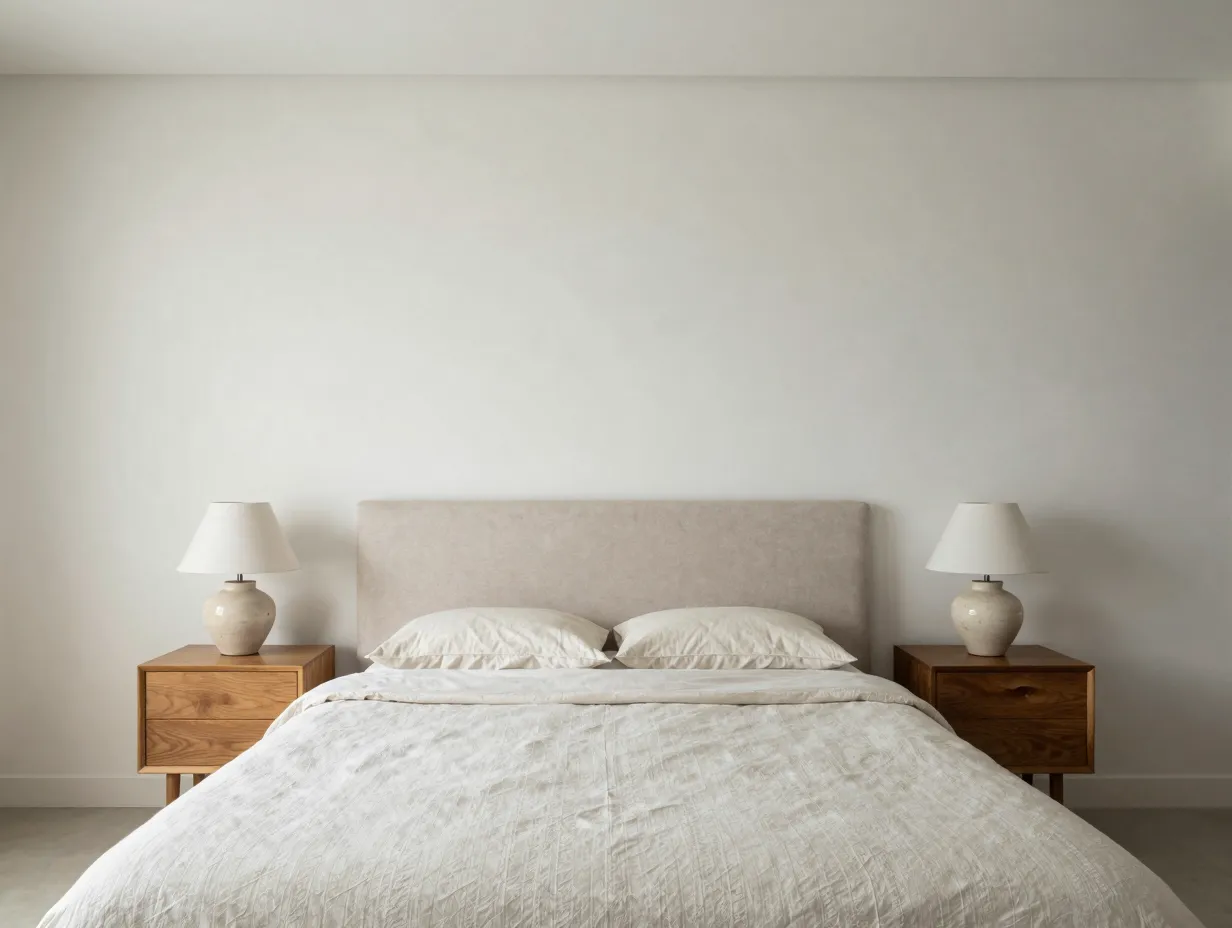 Center the bed against the longest unbroken wall