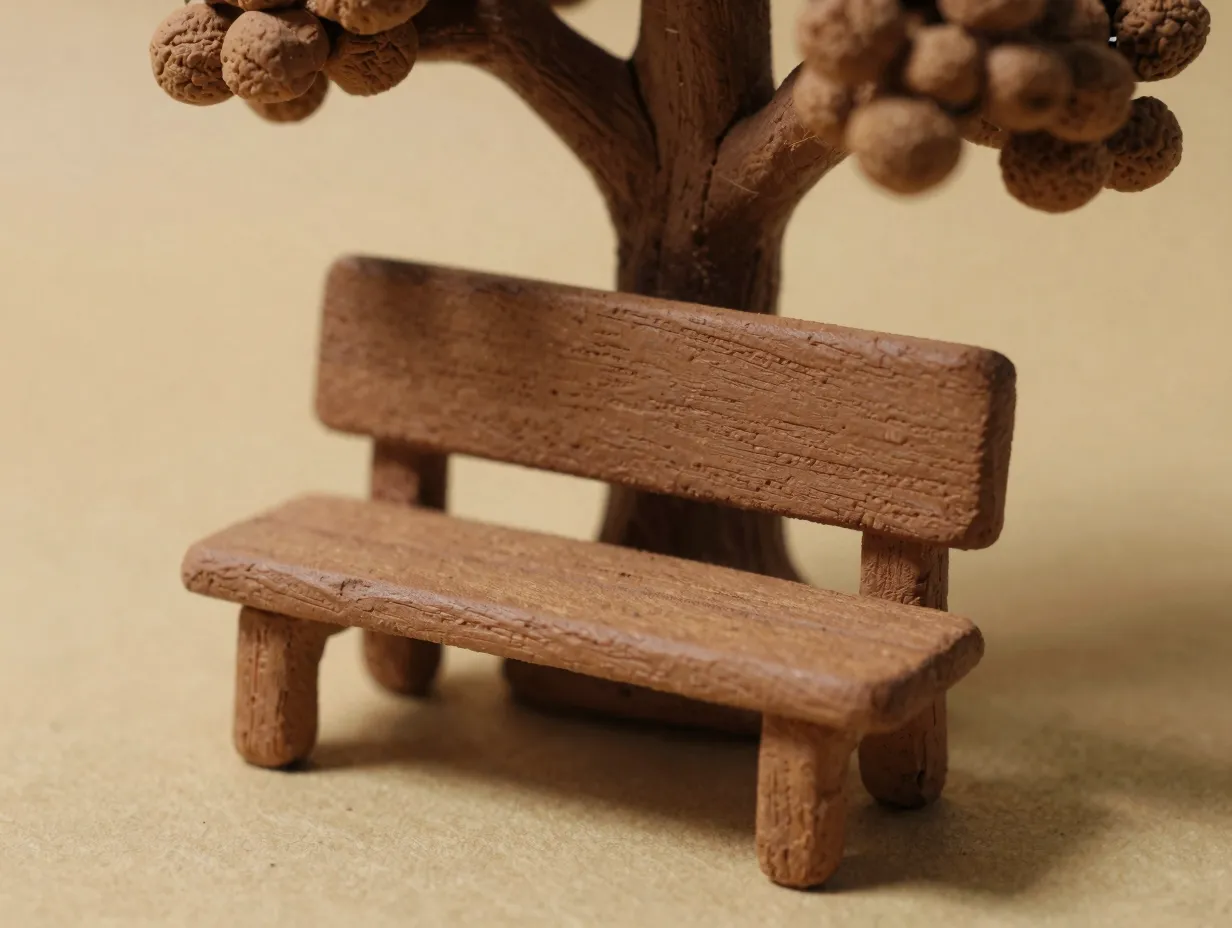 Clay benches and furniture