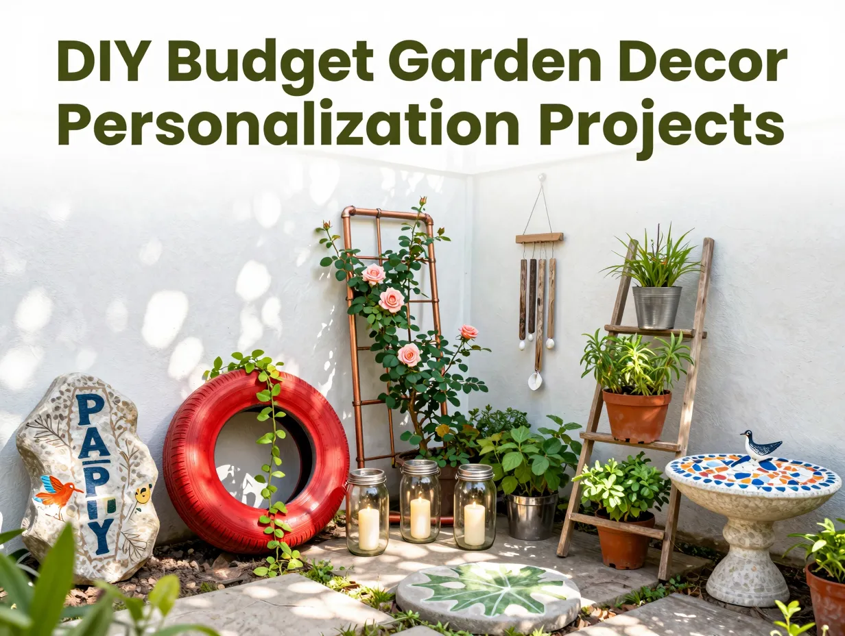 Diy budget garden decor personalization projects
