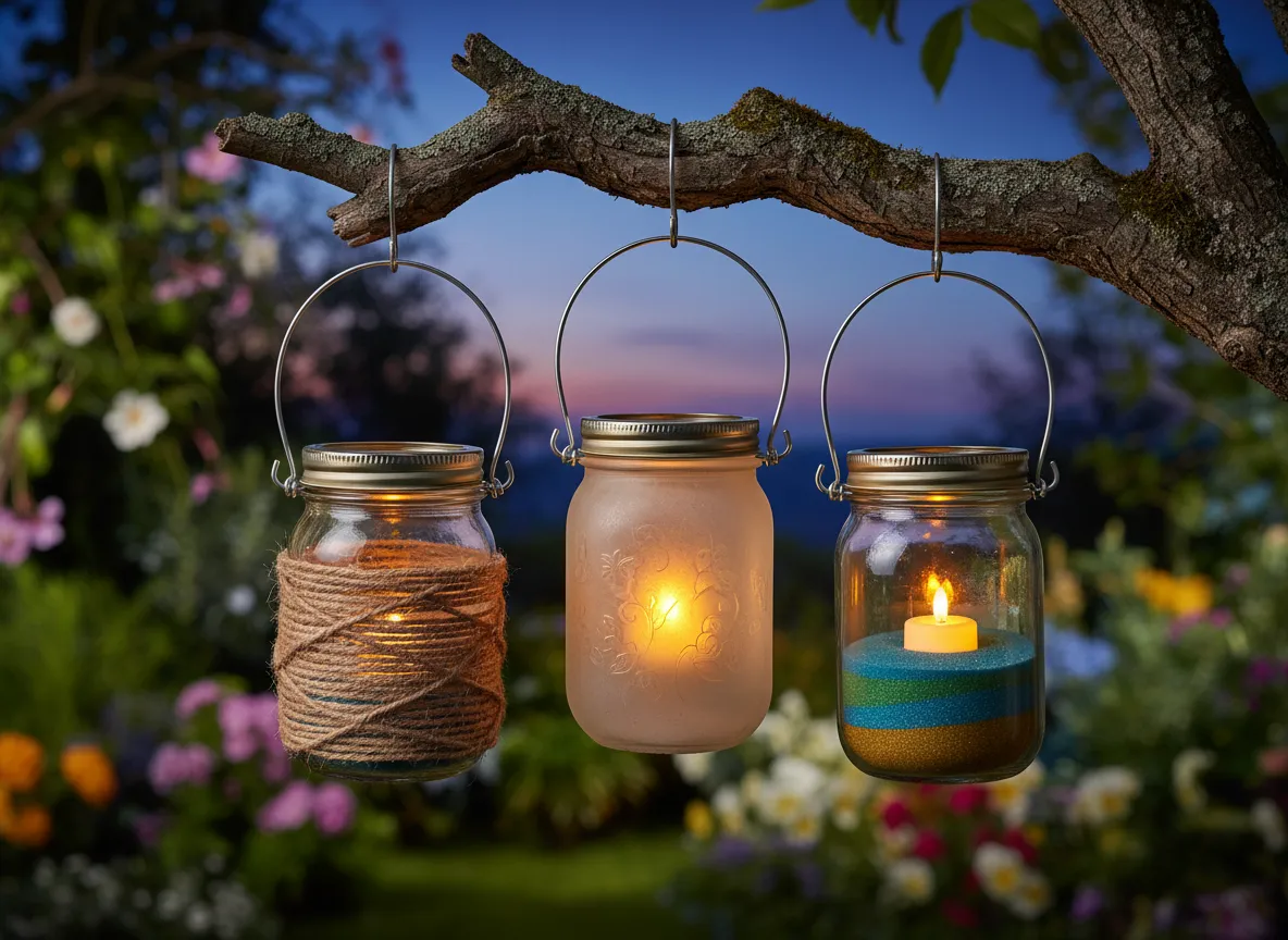Mason jar lanterns