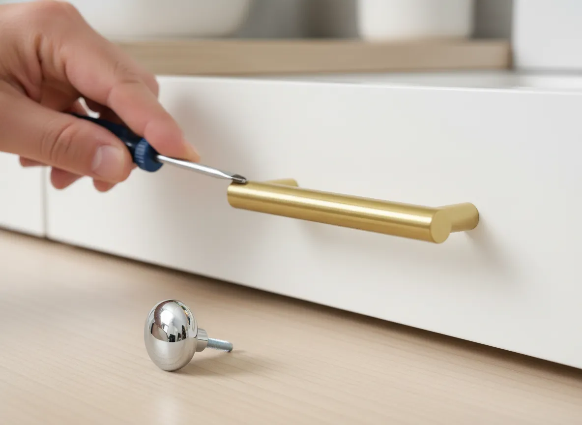 Swap cabinet and drawer hardware