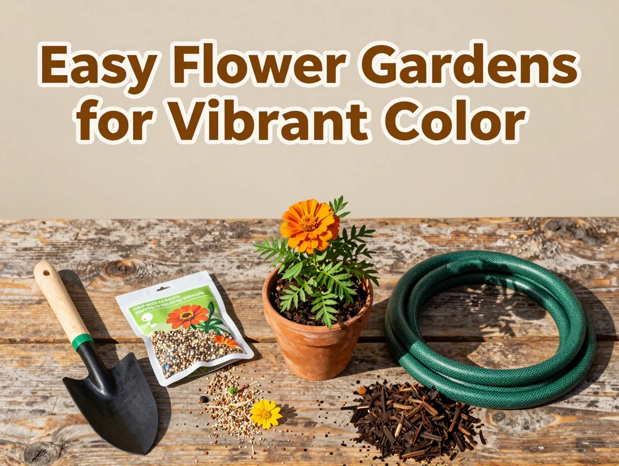 Easy flower gardens for vibrant color