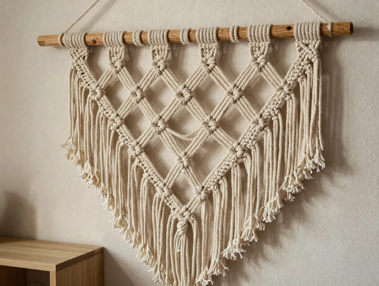 Make a macrame wall hanging