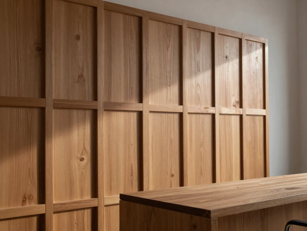4 3d sculptural wood panels