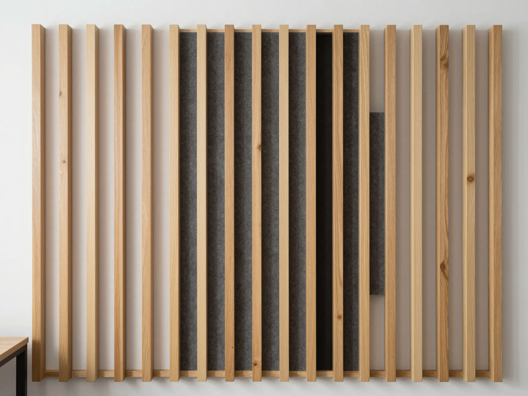5 acoustic wood slat panels