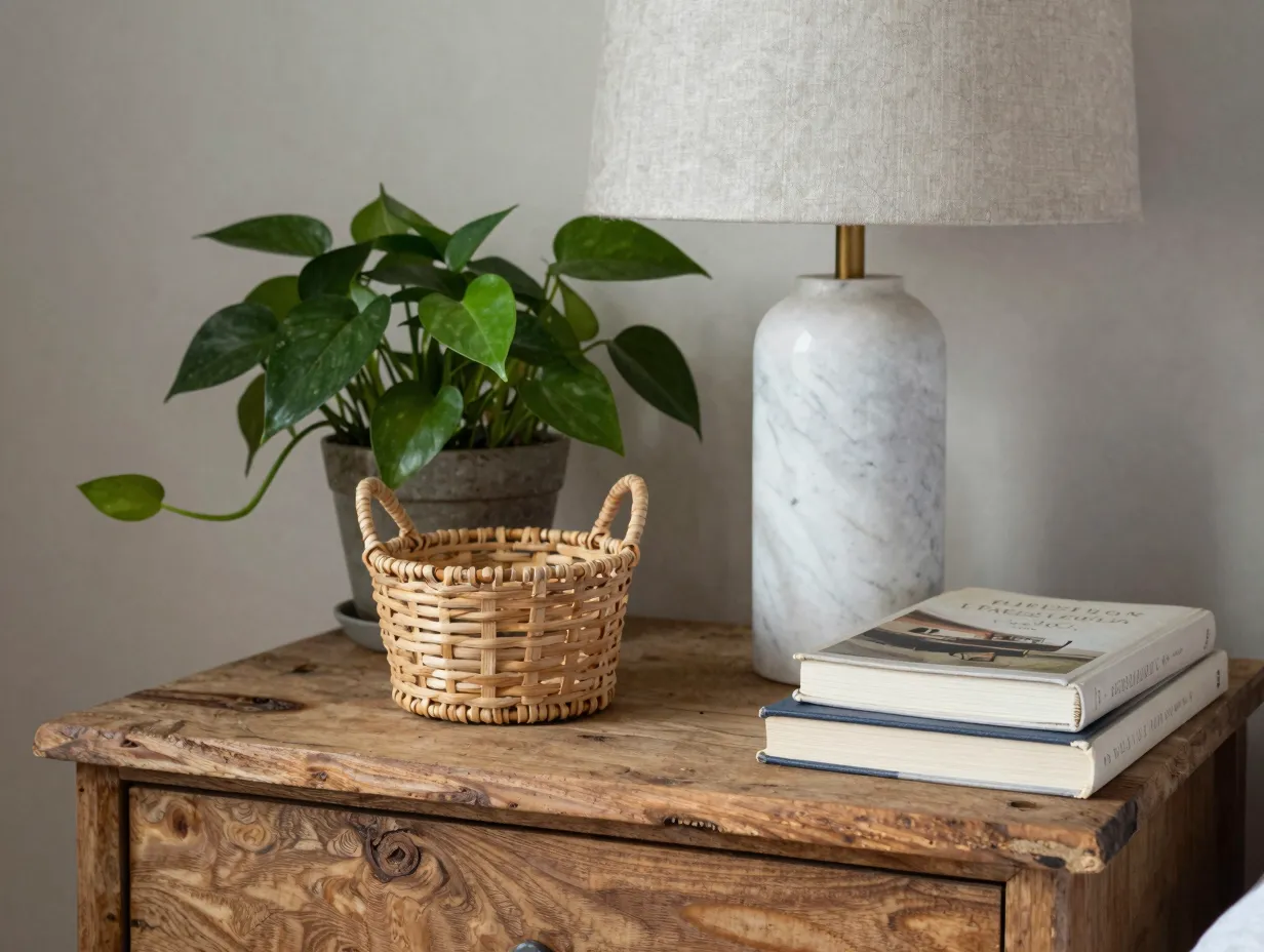 Bring in natural materials and organic textures