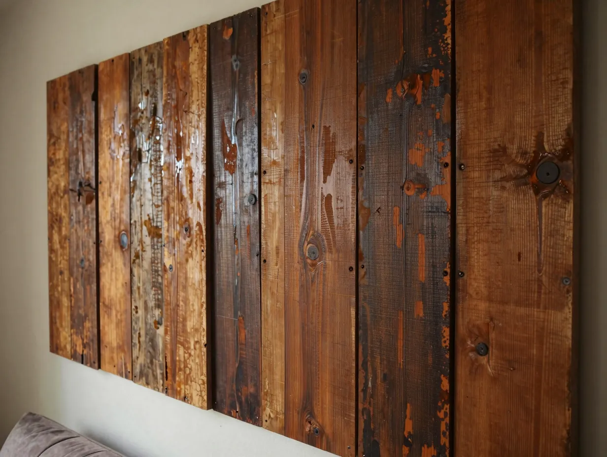 8 reclaimed and sustainable wood panels