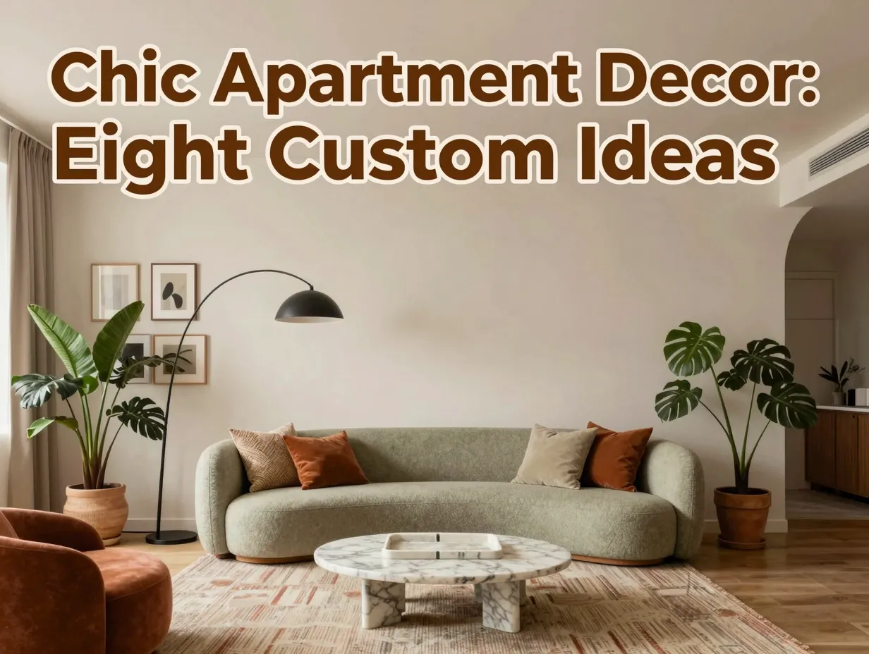 Chic apartment decor eight custom ideas