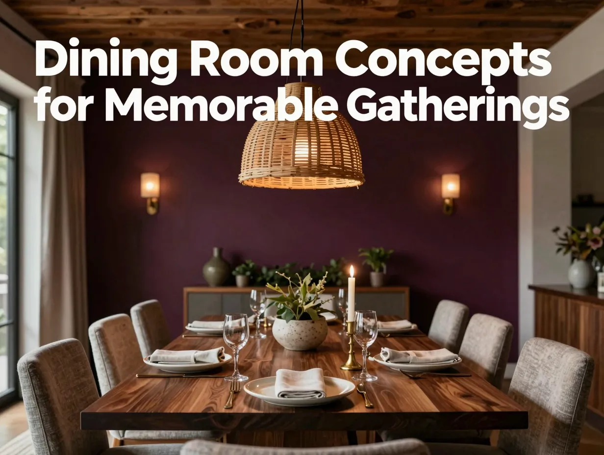 Dining room concepts for memorable gatherings