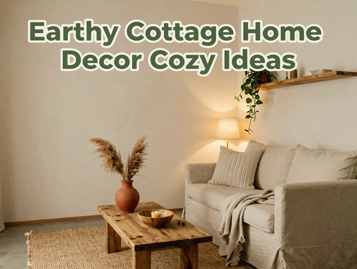 Earthy cottage home decor cozy ideas