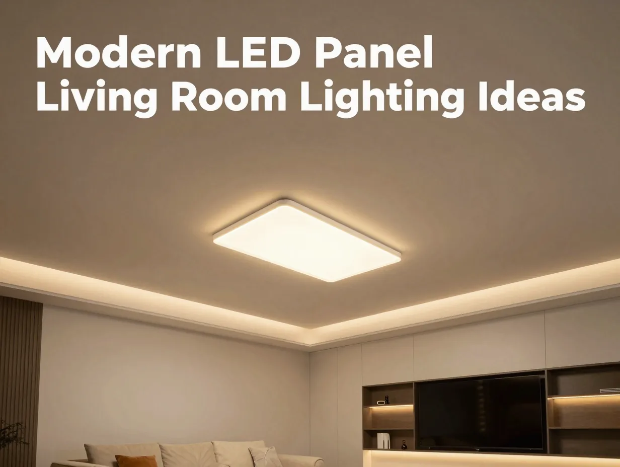 Modern led panel living room lighting ideas