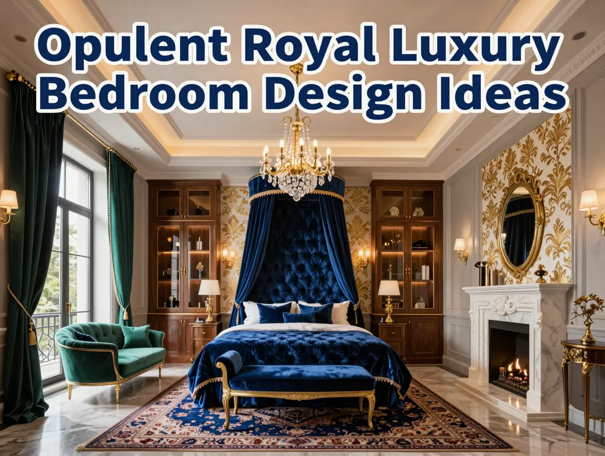 Opulent royal luxury bedroom design ideas