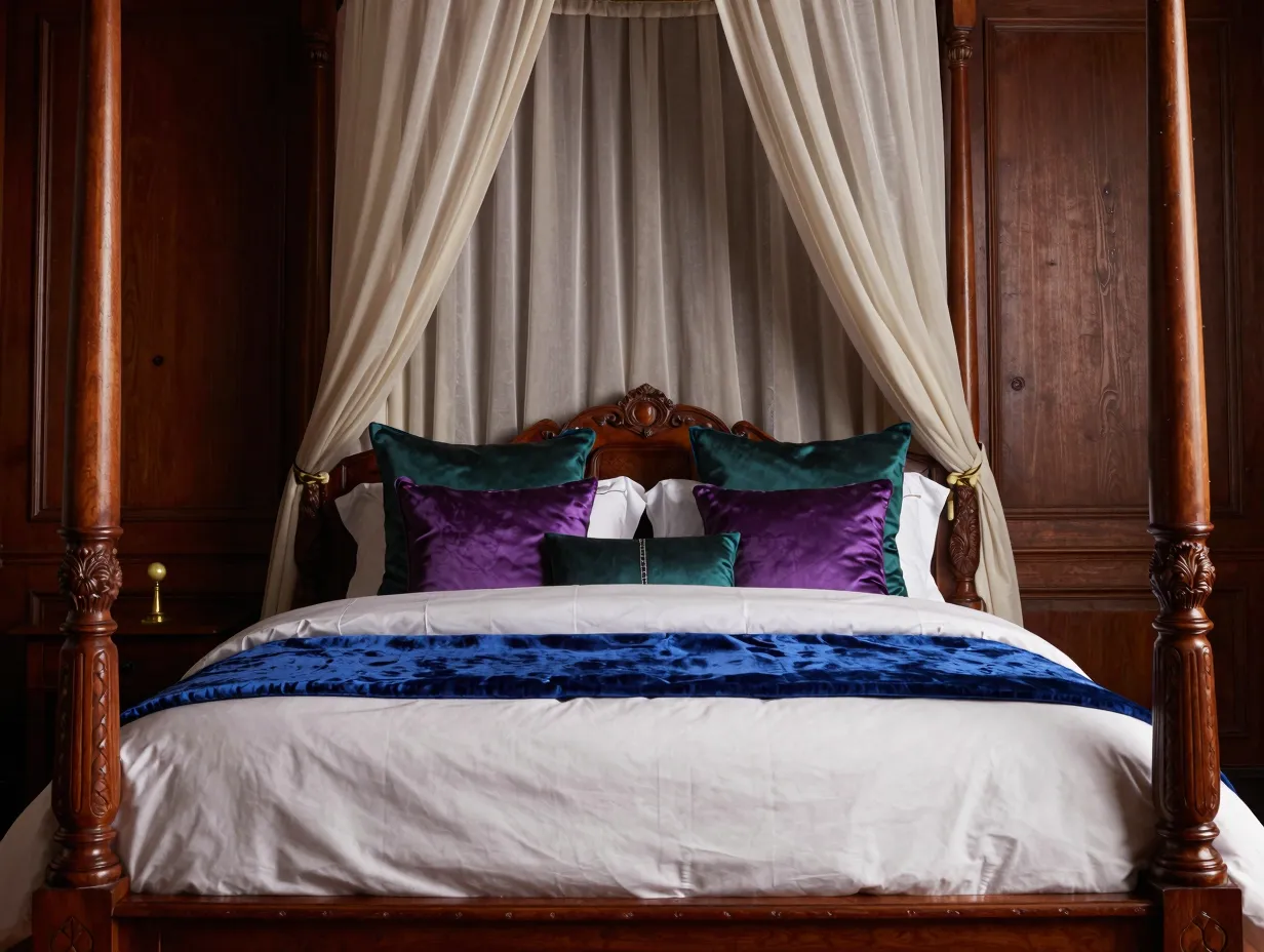 Make the bed the throne of the room