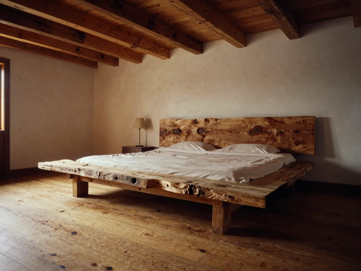 Introduce reclaimed wood as a structural element