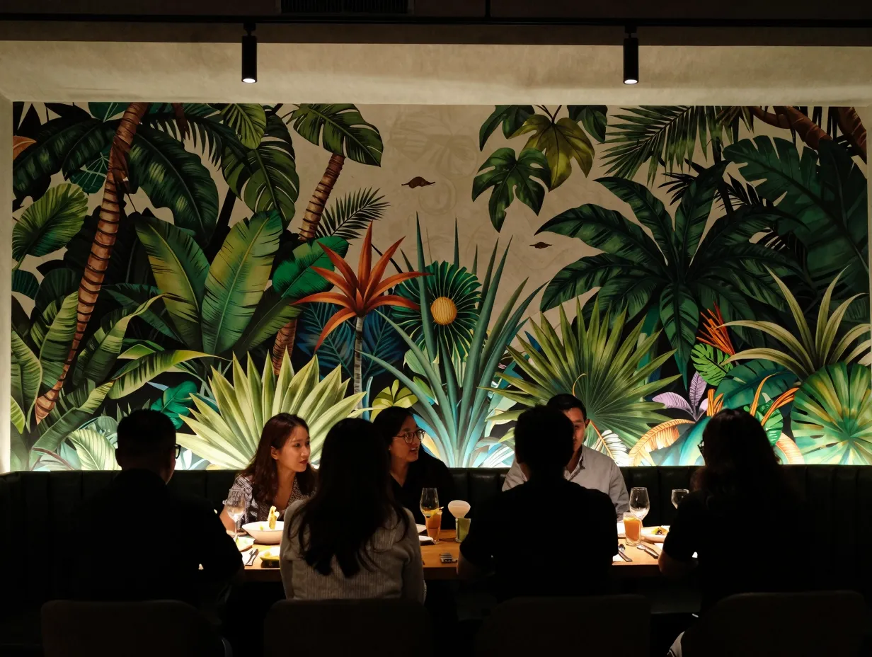 Treat walls as a storytelling surface