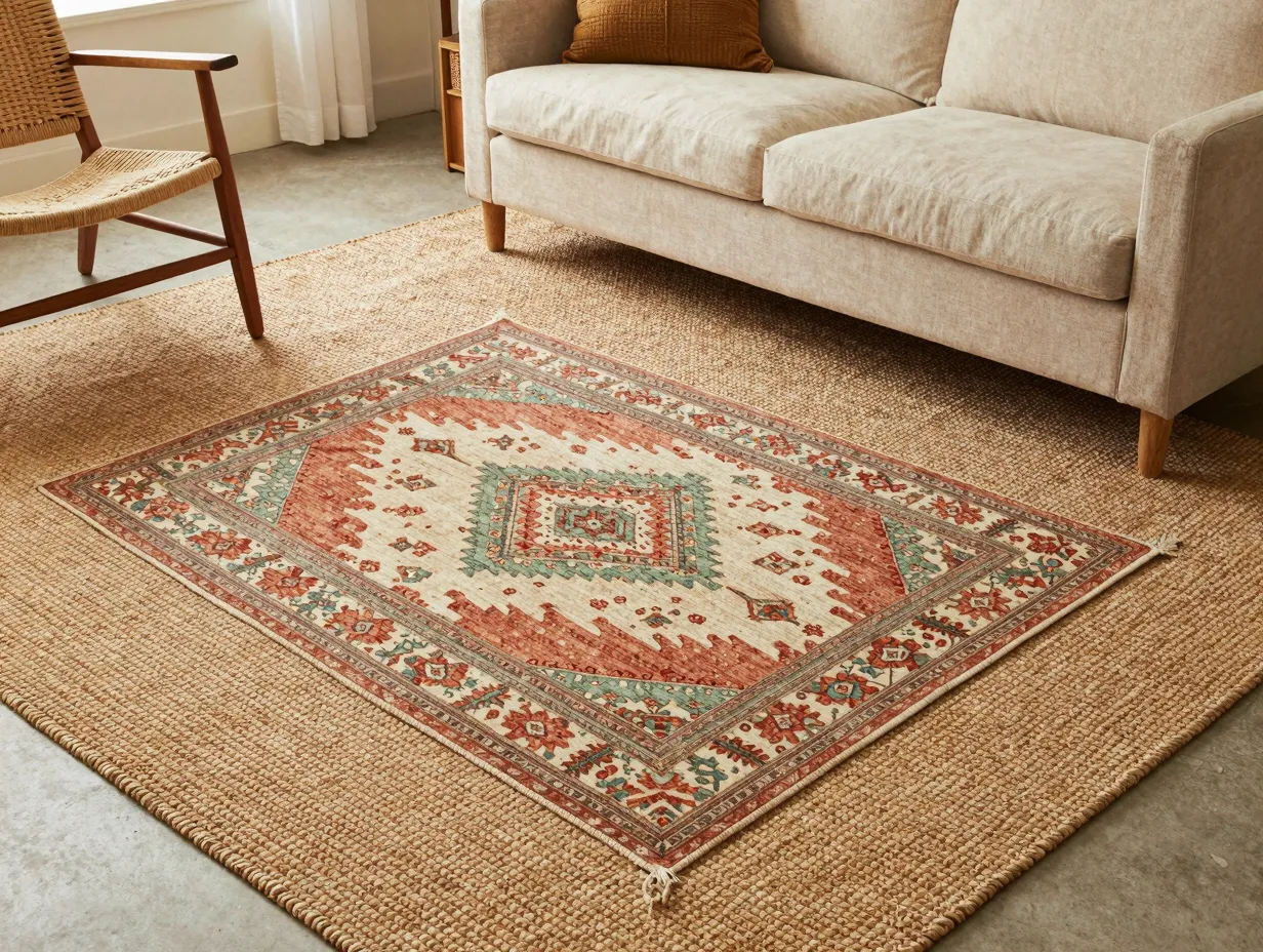 Ground every room with a statement natural fiber rug