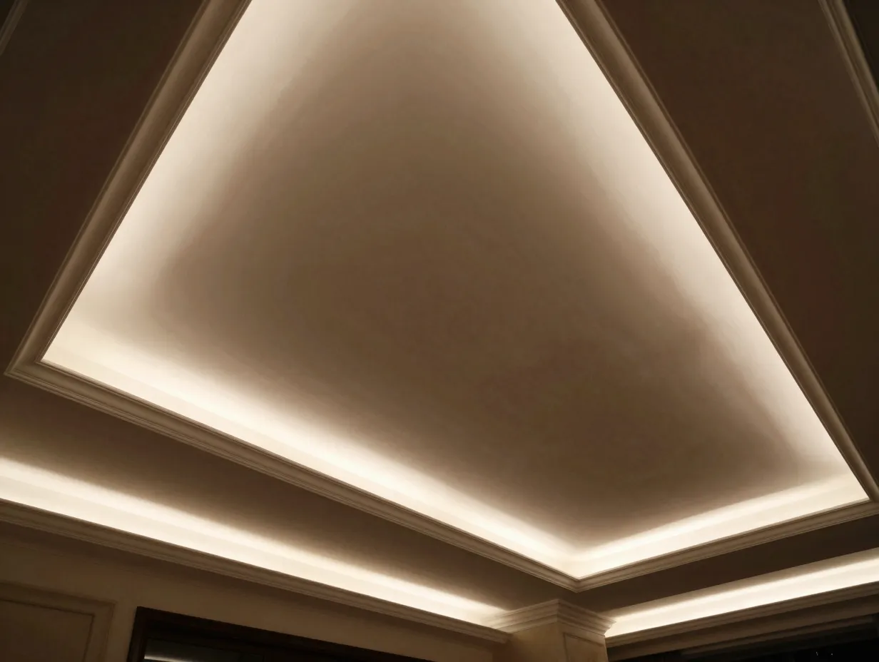 Led panel coffers and tray ceiling installations