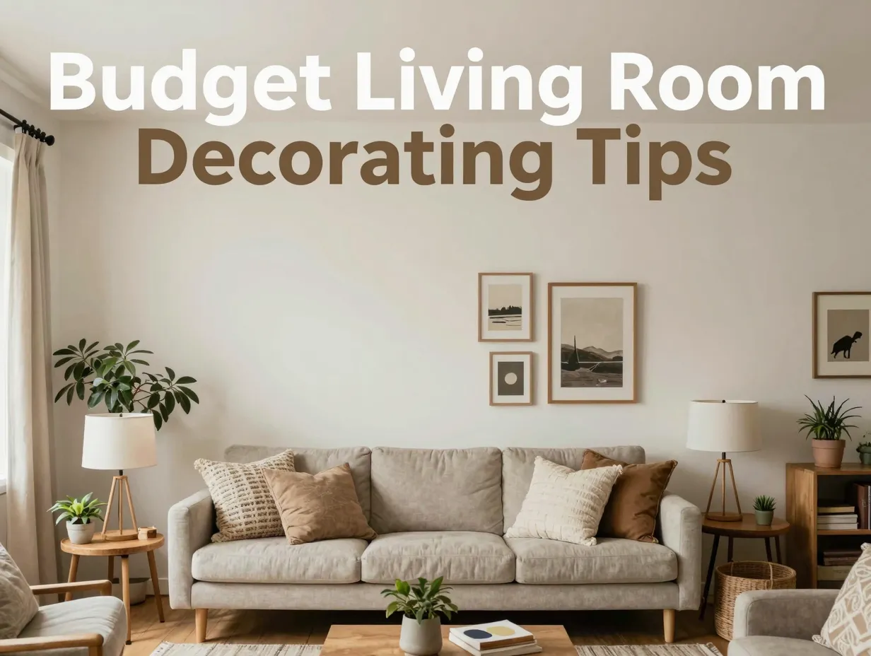 Budget living room decorating tips