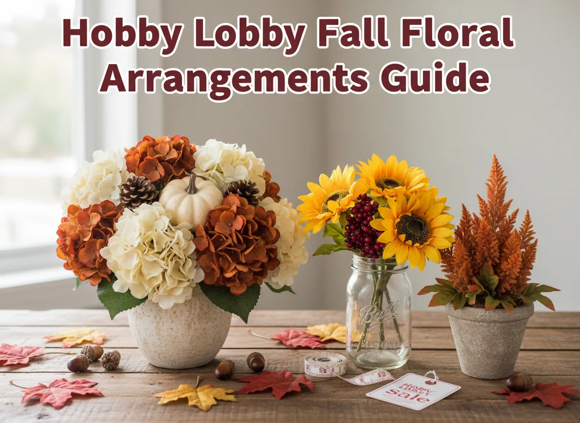 Hobby lobby fall floral arrangements guide