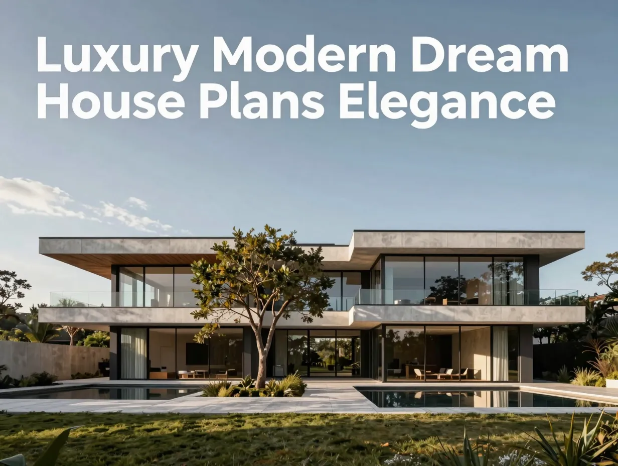 Luxury modern dream house plans elegance