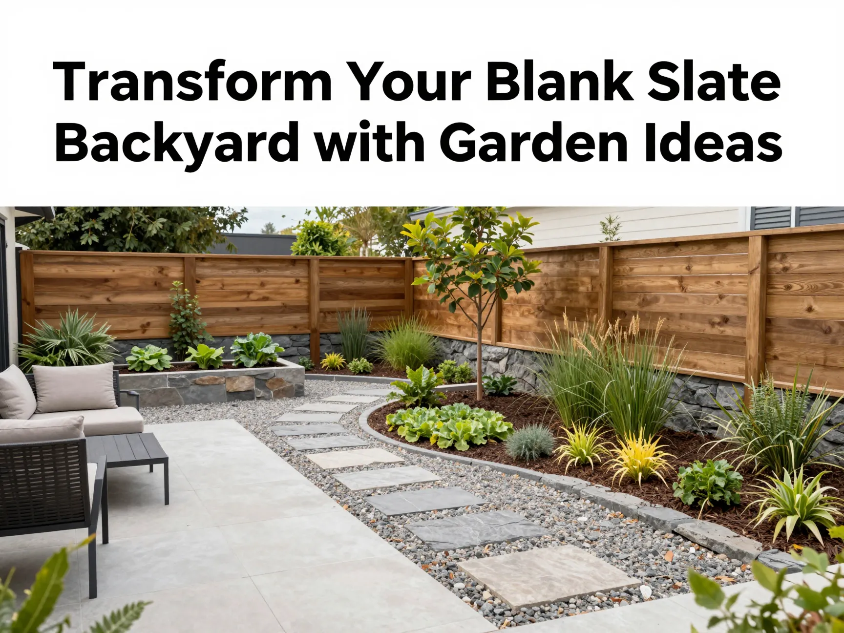 Transform your blank slate backyard with garden ideas