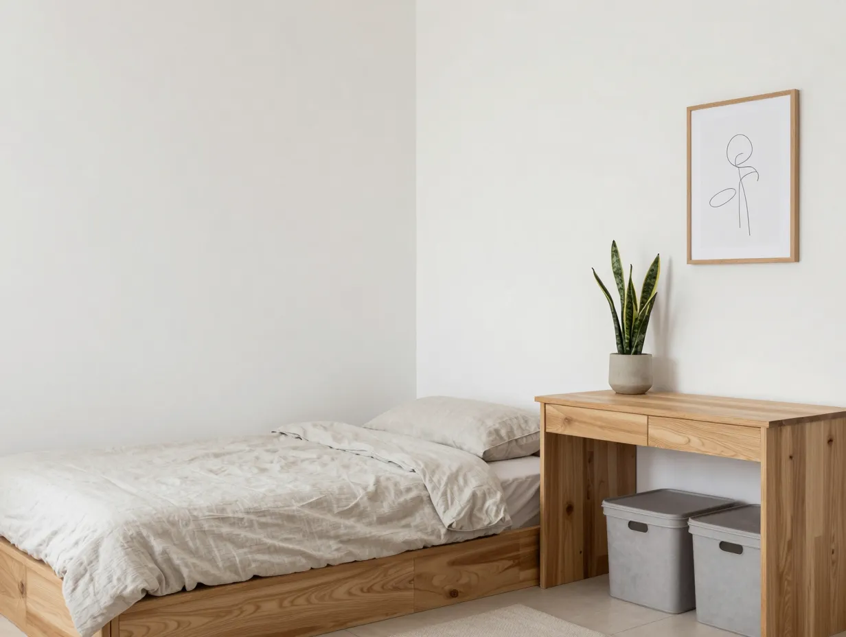 Minimalist japandi calm